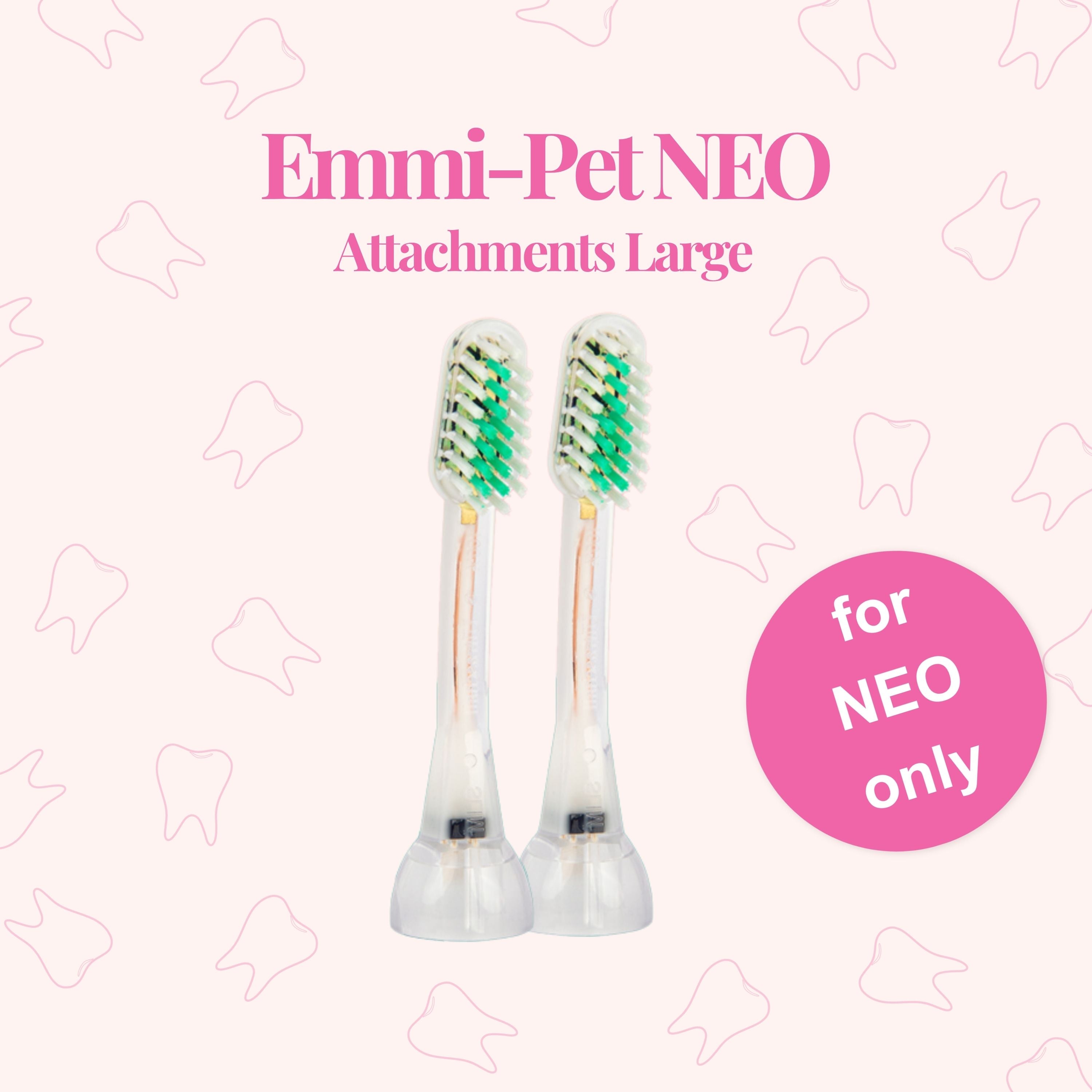 emmi®-pet Ultrasonic NEO Attachments Large (Twin Pack)